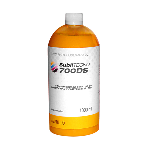 TINTA SUBLITECNO 700DS AMARILLA X LITRO - Nicobuttons